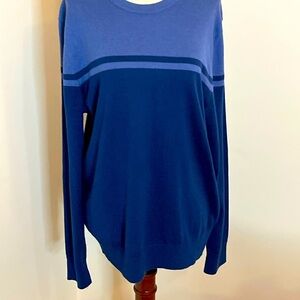 Banana Republic Blue Crewneck Sweater Size Medium Silk, Wool & Cashmere